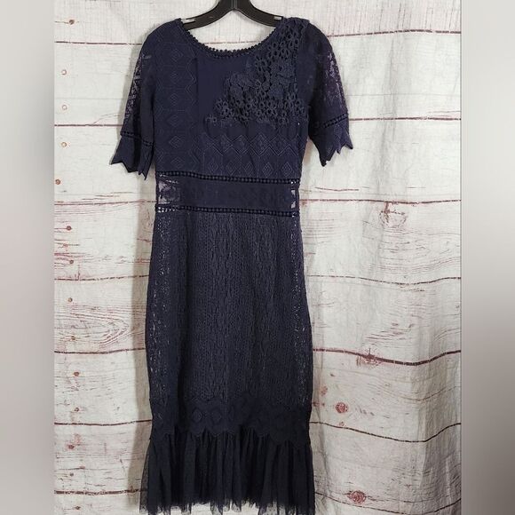 Sundance Midnight Gallery Lace Dress Size 4 NWT - Picture 3 of 8